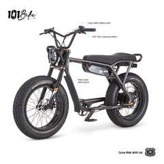 101 Bike Seaside E-Bike 750W 48V/13.4Ah Ebike 20MPH & 50Mile Max w/ LCD Display