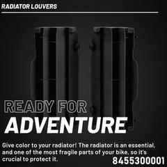 Polisport Radiator Louvers for Various KTM & Huqvarna Models (Black)