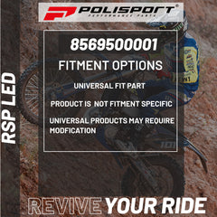 Polisport RSP LED Dirt Bag Tail Light / Brake Light - Black