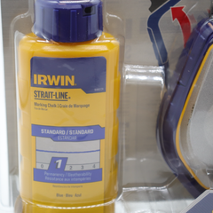 IRWIN Tools Strait-Line 1932887 Speedline Pro Chalk Reel, High-Visibility Blue, 100-Foot Capacity, Durable Chalk Line Tool with Ergonomic Grip, Anti-Jam Mechanism for Precision Marking