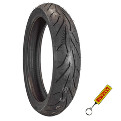 Pirelli Diablo Rosso II 110/70ZR17 (54H) Front Motorcycle Tire - High Performance, Durable, & Reliable Tire for Sport/Street Bikes with Keychain