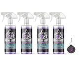 Hoosier Daddy 16oz Glass Cleaner - Streak-Free Formula for Crystal Clear Windows, Mirrors, and Glass Surfaces, Easy Spray Application for Multi-Use on Cars, Trucks, SUV, House, and More(4-Pack)