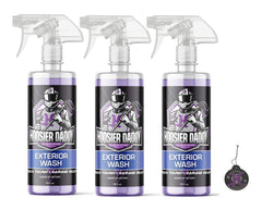 Hoosier Daddy 16oz Car Exterior Cleaner Concentrate - Removes Dirt, Bugs, & Road Grime - Safe for Paint, Glass, & Chrome - Dilutes for Multiple Uses(3-Pack)