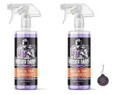 Hoosier Daddy 16oz Car Bug & Tar Remover - Fast-Acting Formula Dissolves Tough Bugs, Tar, & Sap - Easy Spray-On, Wipe-Off Solution for a Spotless Polished finish(2-Pack)