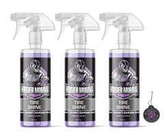 Hoosier Momma 16oz Car Tire Shine - Long-Lasting, High-Gloss Formula Enhances Tires with a Wet-Look Shine - Repels Dirt & Protects Rubber - Easy Spray-On for a Showroom Finish(3-Pack)