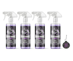 Hoosier Momma 16oz Car Tire Shine - Long-Lasting, High-Gloss Formula Enhances Tires with a Wet-Look Shine - Repels Dirt & Protects Rubber - Easy Spray-On for a Showroom Finish(4-Pack)