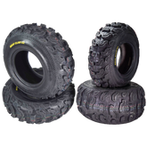 Kenda Bearclaw EX K573 - 23x8-10 Front & 24x11-10 Rear Tires for All Terrain (ATV), UTV, and Side by Side (SxS) Vehicles - 6-Ply - Bear Claw EX 23x8x10 24x11x10 (4-Pack)