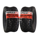 MASSFX 18x8.50-8 Lawn Mower Tires 4ply 2 Pack