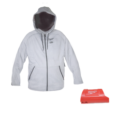 Milwaukee 306G-20 M12 Heated Hoodie - Gray (Hoodie Only) - Small