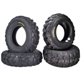 Kenda Bearclaw EX K573 - 25x8-12 Front & 25x10-11 Rear Tires for All Terrain (ATV), UTV, and Side by Side (SxS) Vehicles - 6-Ply - Bear Claw EX 25x8x12 25x10x11 (4-Pack)