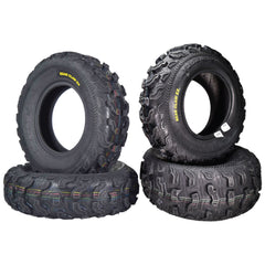 Kenda Bearclaw EX K573 - 25x8-12 Front & 25x10-11 Rear Tires for All Terrain (ATV), UTV, and Side by Side (SxS) Vehicles - 6-Ply - Bear Claw EX 25x8x12 25x10x11 (4-Pack)