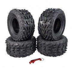 Kenda Pathfinder K530 16x8-7 Front Off-Road Tires for 4x4 ATVs, UTVs Vehicles and Go-Karts - Durable Traction for Rugged Adventures - 2 Ply All-Terrain Tire with Keychain 16x8x7 (4 Pack)