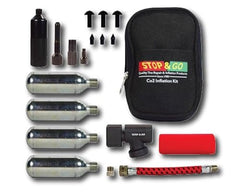 Stop & Go  200 1090A Mini Plugger & Inflation Kit - Tubeless Bicycle Tire Repair For E-Bikes, BMX, XC, & Mountain - Presta & Schrader Valve Compatible