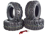 Kenda Bear Claw 26x9-14 and 26x11-14 HTR Radial ATV/UTV Tires with Keychain (4 Pack)
