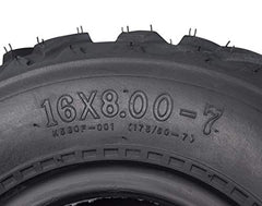 Kenda Pathfinder K530 16x8-7 Front Off-Road Tires for 4x4 ATVs, UTVs Vehicles and Go-Karts - Durable Traction for Rugged Adventures - 2 Ply All-Terrain Tire with Keychain 16x8x7 (4 Pack)
