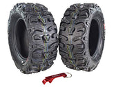 Kenda Bear Claw 26x9R-14 HTR Radial ATV/UTV Tire with Keychain (2 Pack)