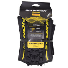Pirelli Scorpion Race Enduro M Yellow Label 63-584 (27.5x 2.5) MTB Bicycle Tire -Designed for Hardpacked Courses and Mixed Terrains, 120x2TPI - Mountain Bike Tire