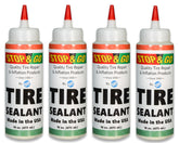 Stop & Go Tire Sealant Premium Flat Preventative Made in The USA (16 oz) 4 Pack - Prevents Flats & Repairs Punctures for Tube or Tubeless Tires on Bikes, ATVs, Cars, and More