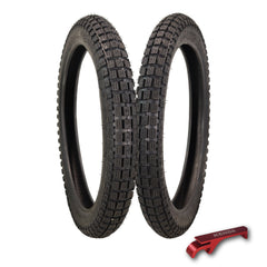 Kenda Small Block 2.75-18 K262 Tube-Type (TT) Tires (2) with Keychain (2-Pack)