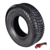 Kenda K399 205/65-10 Loadstar Trailer Tire Bias-Ply Tire for Superior Towing Performance with Enhanced Stability for Utility Trailers, Cargo Trailers, and Boat Trailers with Kenda Keychain