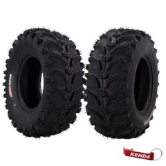 Kenda Bearclaw K299 - 24x9-11 Front Tires for All Terrain (ATV), UTV, and Side by Side (SxS) Vehicles - 6-Ply - Bear Claw 24x9x11 with Kenda Keychain (2-Pack)