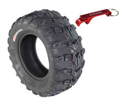 Kenda Bearclaw EVO K592 - 25x10-12 Rear Tire for All Terrain (ATV), UTV, and Side by Side (SxS) Vehicles - 6-Ply - Bear Claw EVO 25x10x12 with Kenda Keychain