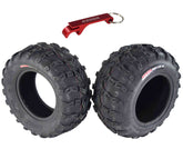 Kenda Bearclaw EVO K592 - 25x10-12 Rear Tires for All Terrain (ATV), UTV, and Side by Side (SxS) Vehicles - 6-Ply - Bear Claw EVO 25x10x12 with Kenda Keychain (2-Pack)