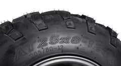 Kenda Bear Claw EVO 25x8-12 25x10-12 Tires Gunmetal 12x7 4/156 Wheel & Tire Kit