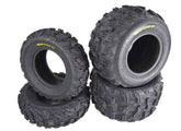 Kenda Bearclaw EX K573 - 21x7-10 Front & 22x11-10 Rear Tires for All Terrain (ATV), UTV, and Side by Side (SxS) Vehicles - 6-Ply - Bear Claw EX 21x7x10 22x11x10 (4-Pack)