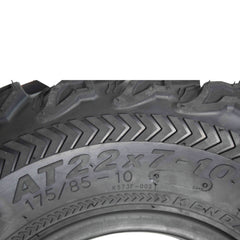 Kenda Bearclaw EX K573 - 22x7-10 Front & 22x11-10 Rear Tires for All Terrain (ATV), UTV, and Side by Side (SxS) Vehicles - 6-Ply - Bear Claw EX 22x7x10 22x11x10 (4-Pack)