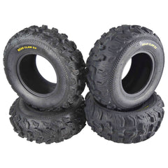 Kenda Bearclaw EX K573 - 24x8-11 Front & 24x10-11 Rear Tires for All Terrain (ATV), UTV, and Side by Side (SxS) Vehicles - 6-Ply - Bear Claw EX 24x8x11 24x10x11 (4-Pack)