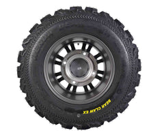 Kenda Bear Claw EX 25x8-12 25x10-12 Gunmetal 12x7 4/156 Rim Wheel & Tire Kit