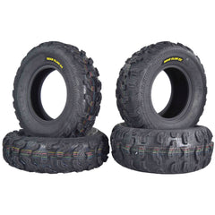 Kenda Bearclaw EX K573 - 25x8-12 Front & 25x10-12 Rear Tires for All Terrain (ATV), UTV, and Side by Side (SxS) Vehicles - 6-Ply - Bear Claw EX 25x8x12 25x10x12 (4-Pack)