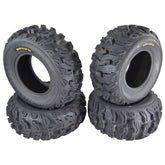 Kenda Bearclaw EX K573 - 27x10-12 Front & 27x12-12 Rear Tires for All Terrain (ATV), UTV, and Side by Side (SxS) Vehicles - 6-Ply - Bear Claw EX 27x10x12 27x12x12 (4-Pack)