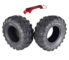 Kenda Bear Claw EVO 26x11-12 Rear ATV/UTV Tires 2 Pack with Bottle Opener Keychain