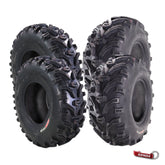 Kenda Bear Claw Front 27x9-12 & Rear 27x11-12 ATV, UTV or SXS Tires w/ Keychain