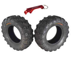 Kenda Bear Claw EVO 28x11-14 Rear ATV/UTV Tires 2 Pack with Bottle Opener Keychain