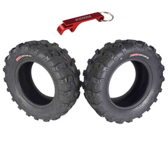 Kenda Bear Claw EVO 26x9-14 Front ATV/UTV Tires 2 Pack with Bottle Opener Keychain