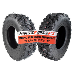 MASSFX 25x8-12 Front Off-Road Tire ATV, UTV or SXS Tire 2 Pack