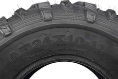 MASSFX Grinder 24x10-11 Rear ATV Tire 6 Ply for Soft/Hard Pack Ground