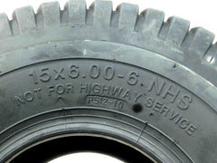 MASSFX 15x6-6 Turf Tire for outdoor power equipment and mowers 4-Ply (4 Pack)