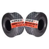 MASSFX 18x9.50-8 Turf Tires for golf carts and lawn mowers 4-Ply (2 Pack)