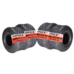 MASSFX 18x9.50-8 Turf Tires for golf carts and lawn mowers 4-Ply (4 Pack)