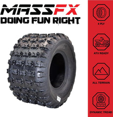 MASSFX 20x11-9 20" Rear ATV Tire Single Tire 4 PLY 20x11x9