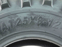 MASSFX ATV MS Tire 4 set 25x8-12 Front 25x10-12 Rear 6Ply