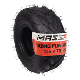 MASSFX 145/70-6 Tire for Go-Kart, Mini Bike, ATV, Lawn & Garden - 6-Ply