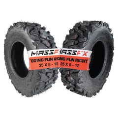 MASSFX QL251012 6PLY 25" 25x8-12 Front ATV Tire 25x8x12 Two Pack