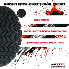 MASSFX SL 20x10-10 Front/Rear Golf Cart, Lawn & Garden Tire 4 PLY - (1) Tire