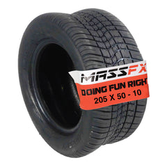 MASSFX SL 205/50-10 Front/Rear Golf Cart, Lawn & Garden Tire 4 PLY - (1) Tire