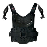 Atlas Charger PeeWee Black Chest Protector w/ Shoulder Coverage Motocross –A1021-01-000 CE Level 1 Certified Protection Gear, Lightweight, Upper Body Armor for Youth BMX Riders